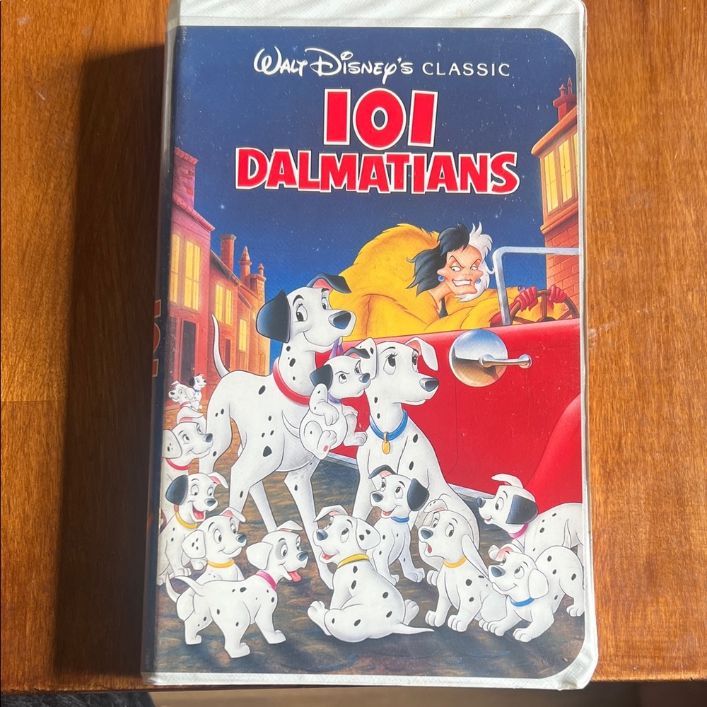 Disney 101 Dalmatians VHS - Red, White, Black
